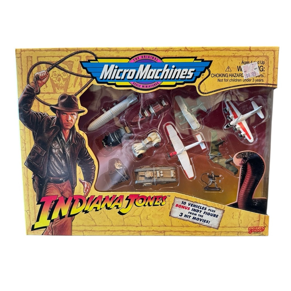 Indiana Jones Micro Machines Collectible Adventure Set